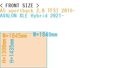 #A5 sportback 2.0 TFSI 2016- + AVALON XLE Hybrid 2021-